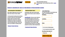 What Poweropt.com website looked like in 2020 (4 years ago)