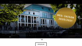 What Philharmonie-essen.de website looked like in 2020 (4 years ago)