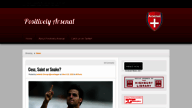 What Positivelyarsenal.com website looked like in 2020 (4 years ago)