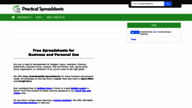 What Practicalspreadsheets.com website looked like in 2020 (4 years ago)