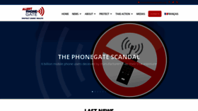 What Phonegatealert.org website looked like in 2020 (4 years ago)