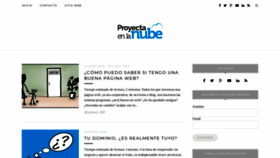 What Proyectaenlanube.es website looked like in 2020 (4 years ago)