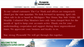 What Plymouthsupercenter.com website looked like in 2020 (4 years ago)