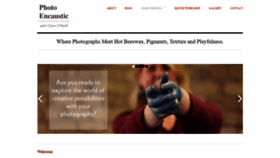 What Photoencaustic.com website looked like in 2020 (4 years ago)