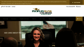 What Peoplesbankal.com website looked like in 2020 (4 years ago)