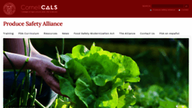 What Producesafetyalliance.cornell.edu website looked like in 2020 (4 years ago)
