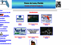 What Poncedeleonfl.com website looked like in 2020 (4 years ago)