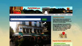 What Parishotel.com website looked like in 2020 (4 years ago)