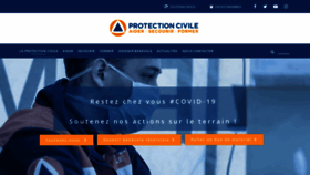 What Protectioncivile64.org website looked like in 2020 (4 years ago)