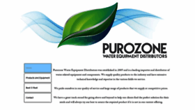 What Purozone.co.za website looked like in 2020 (4 years ago)