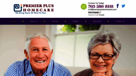 What Premierplushomecare.com website looked like in 2020 (4 years ago)