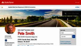 What Petesmithagency.com website looked like in 2020 (4 years ago)