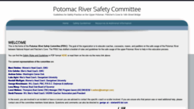 What Potomacriversafetycommittee.org website looked like in 2020 (4 years ago)