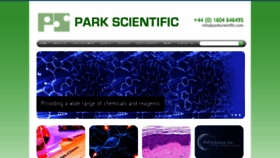 What Parkscientific.com website looked like in 2020 (4 years ago)