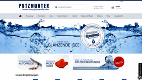 What Putzmunter-shop.de website looked like in 2020 (4 years ago)