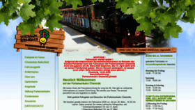 What Parkeisenbahnchemnitz.de website looked like in 2020 (4 years ago)