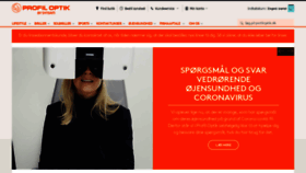 What Profiloptik.dk website looked like in 2020 (6 years ago)