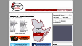 What Prixdelessence.ca website looked like in 2020 (4 years ago)