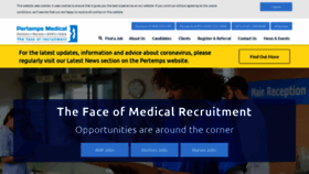 What Pertemps-medical.co.uk website looked like in 2020 (4 years ago)