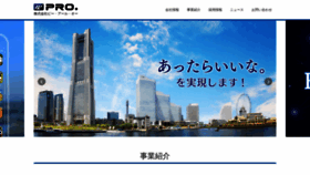 What Pro-japan.co.jp website looked like in 2020 (6 years ago)