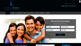 What Priumhealth.com website looked like in 2020 (4 years ago)