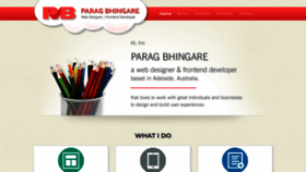 What Paragbhingare.com website looked like in 2020 (4 years ago)