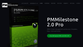 What Pmmilestone.com website looked like in 2020 (4 years ago)