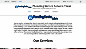 What Plumbingservicebellaire.com website looked like in 2020 (4 years ago)