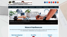 What Projectreserve.com website looked like in 2020 (4 years ago)