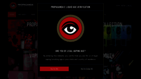 What Propagandaeliquid.com website looked like in 2020 (4 years ago)