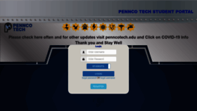 What Pennco.edu website looked like in 2020 (4 years ago)