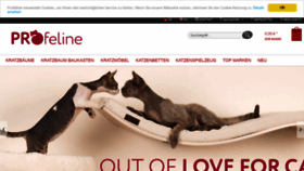 What Profeline-katzenshop.de website looked like in 2020 (4 years ago)