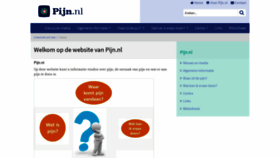 What Pijn.nl website looked like in 2020 (4 years ago)