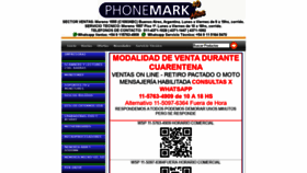 What Phonemark.com website looked like in 2020 (4 years ago)