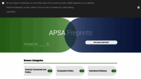 What Preprints.apsanet.org website looked like in 2020 (4 years ago)