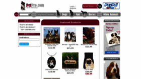 What Petpro.com website looked like in 2020 (4 years ago)