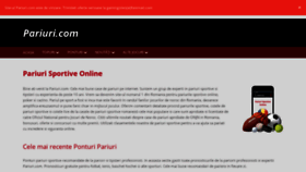 What Pariuri.com website looked like in 2020 (4 years ago)