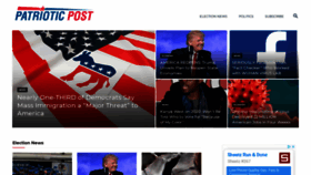 What Patrioticpost.com website looked like in 2020 (4 years ago)