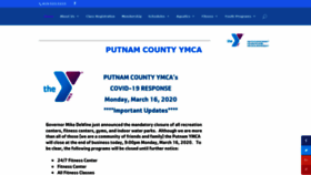 What Putnamymca.org website looked like in 2020 (4 years ago)