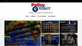 What Policymakermag.it website looked like in 2020 (4 years ago)