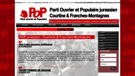 What Popjura.ch website looked like in 2020 (4 years ago)