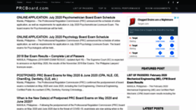 What Prcboard.com website looked like in 2020 (4 years ago)