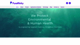 What Puraffinity.com website looked like in 2020 (4 years ago)