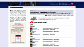What Parties-and-elections.eu website looked like in 2020 (5 years ago)
