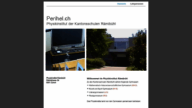What Perihel.ch website looked like in 2020 (4 years ago)