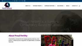 What Proudfertility.com website looked like in 2020 (4 years ago)