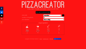 What Pizzacreator.net website looked like in 2020 (4 years ago)