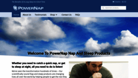 What Powernap.com website looked like in 2020 (4 years ago)
