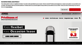What Privelease.nl website looked like in 2020 (4 years ago)