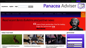 What Panaceaadviser.com website looked like in 2020 (4 years ago)